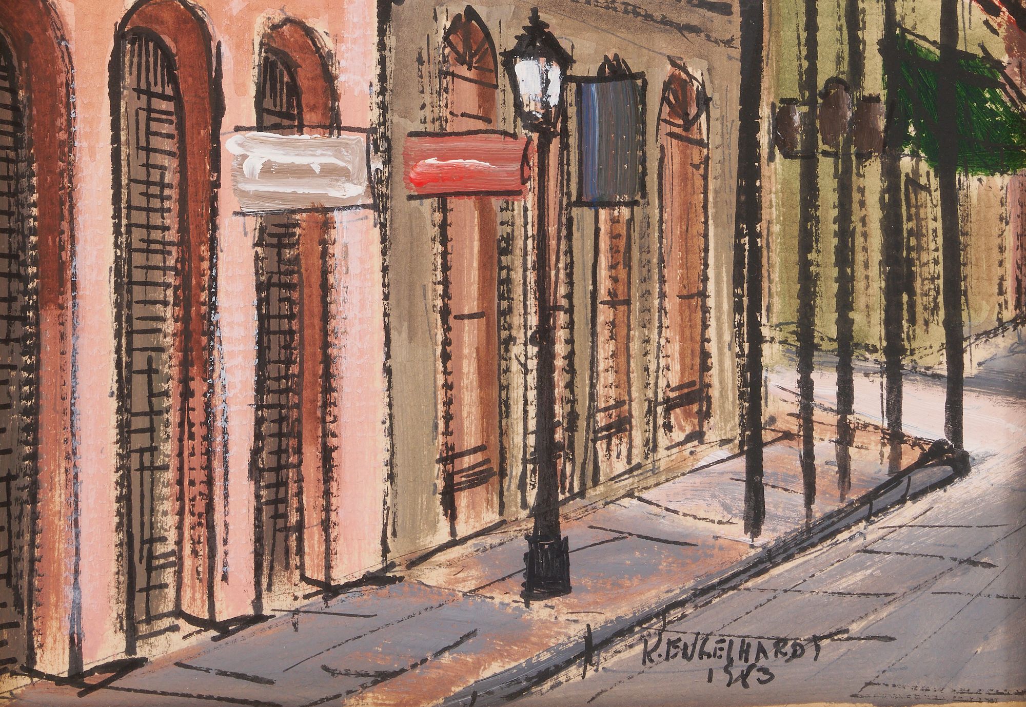 Lot 738 2 Knut/Ken Engelhardt New Orleans Paintings Case Auctions