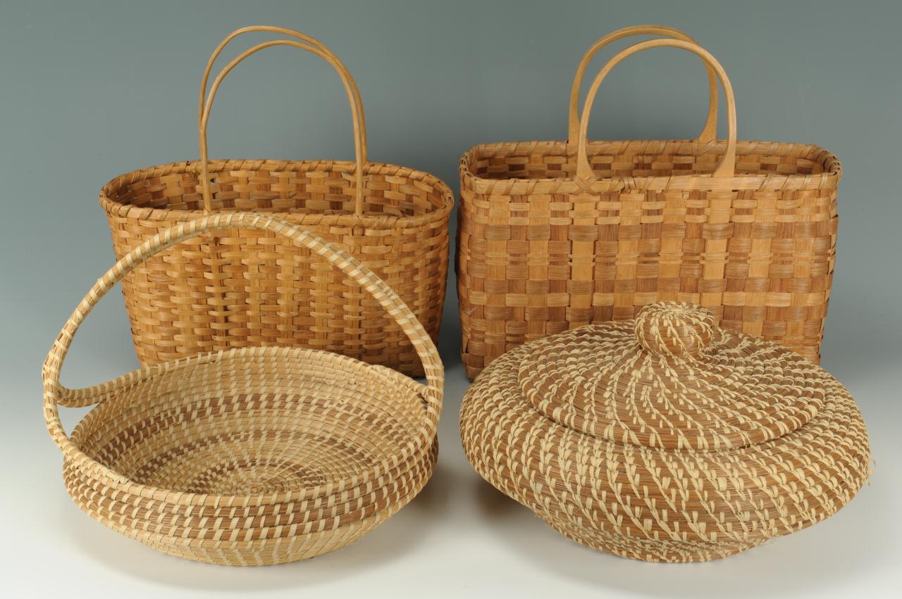 Lot 429 4 Southern Baskets, Cherokee & Gullah