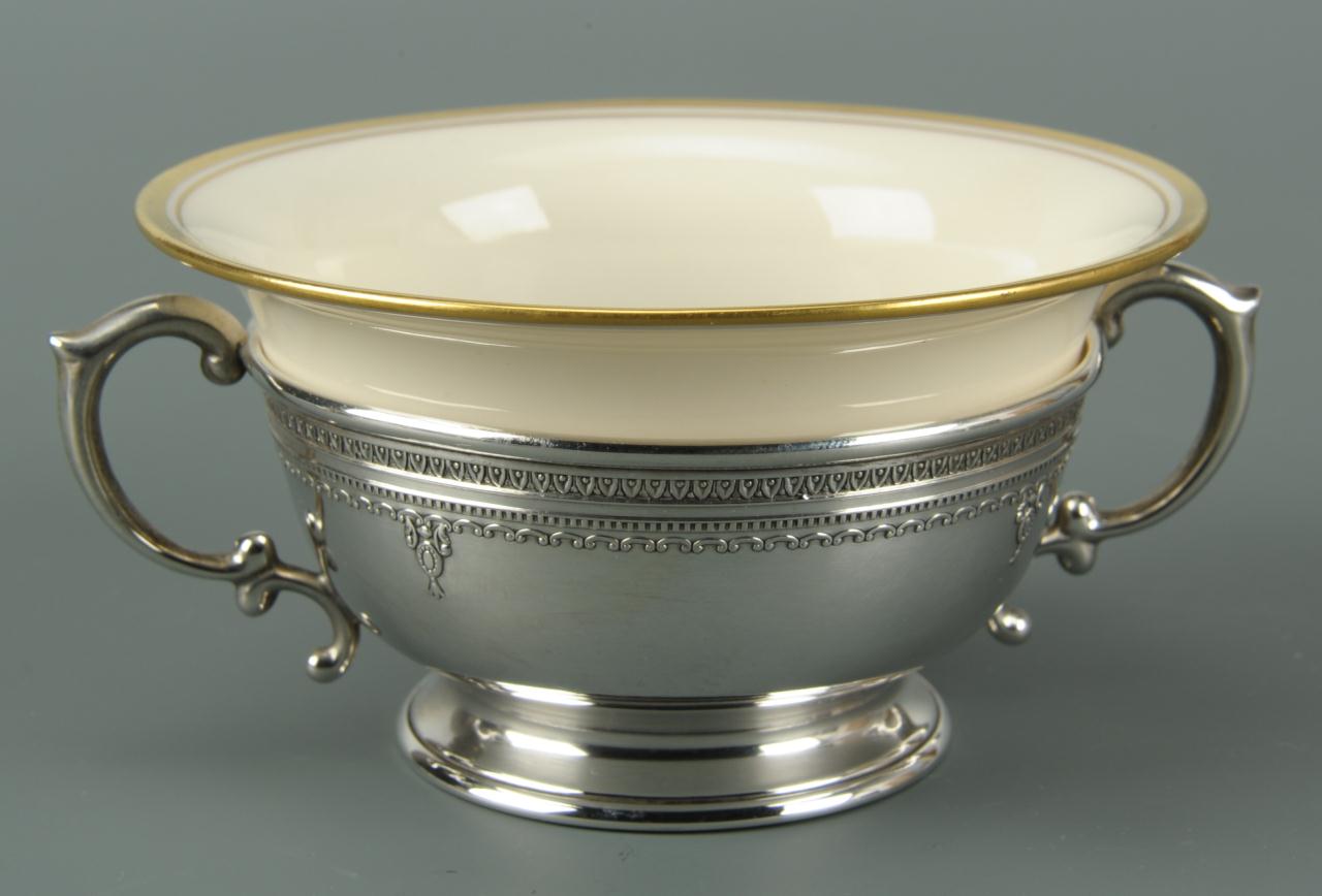 Lot 480 4 Dominick & Haff Sterling Bouillon Cups w/ Liners Case Auctions