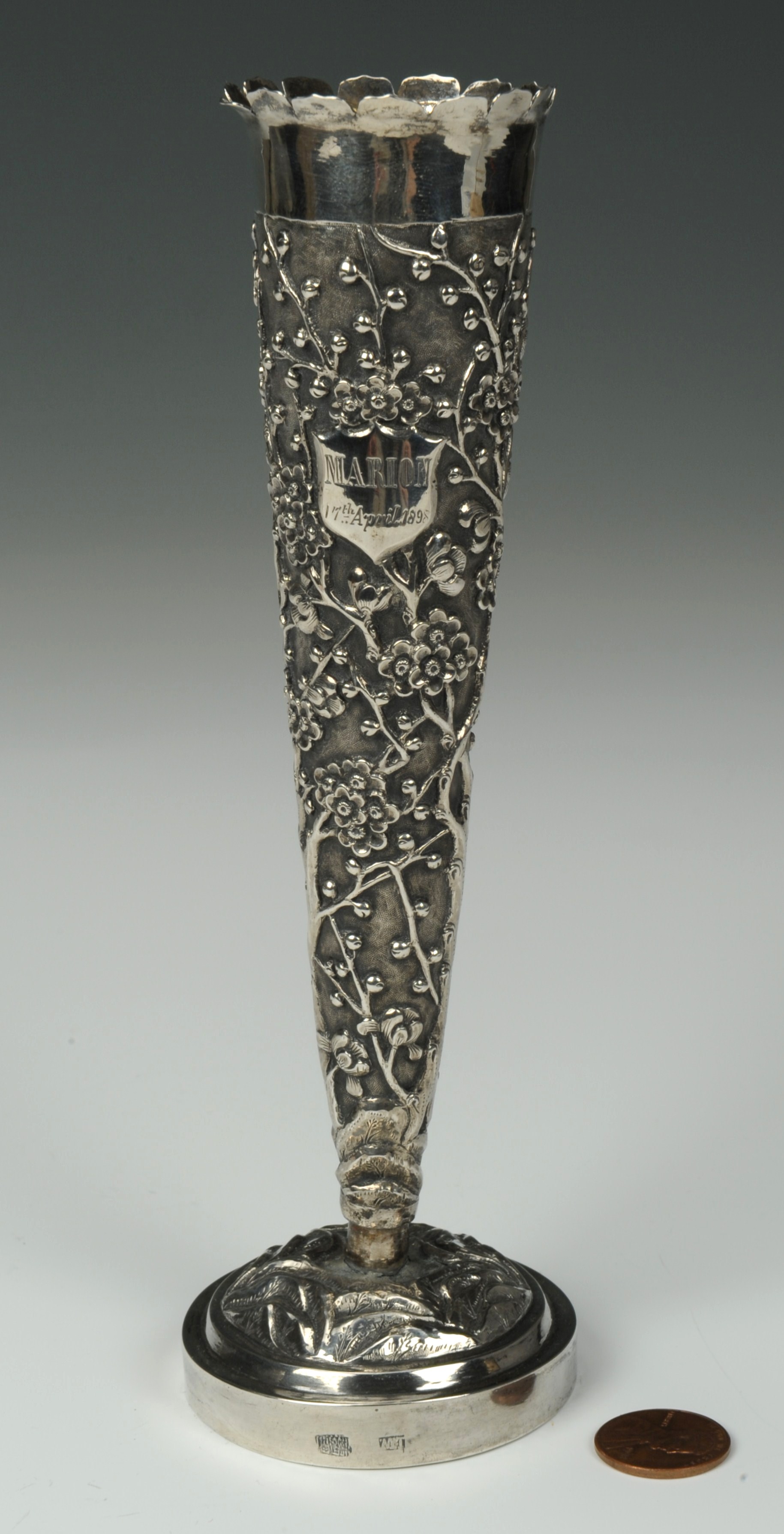 Lot 4 Chinese silver bud vase Case Auctions