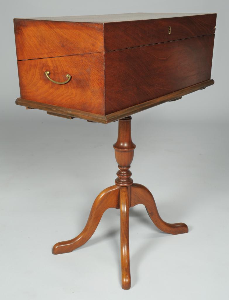 Lot 551 English Portable Writing Desk on Later Stand Case Auctions