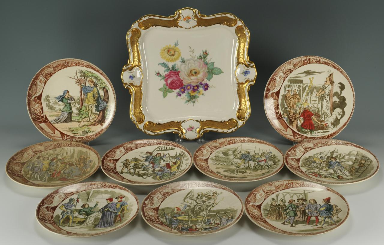 Lot 564 Grouping of European Porcelain, 10 pcs. Case Auctions