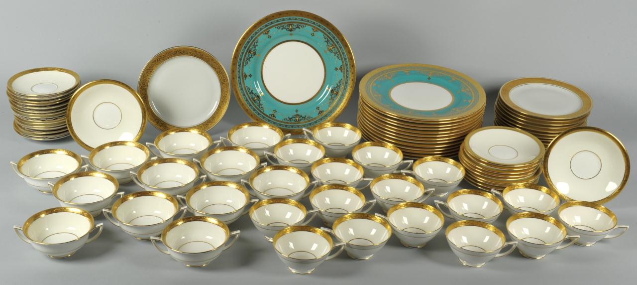 Lot 568 Limoges and Minton China dinnerware, 80 pcs Case Auctions