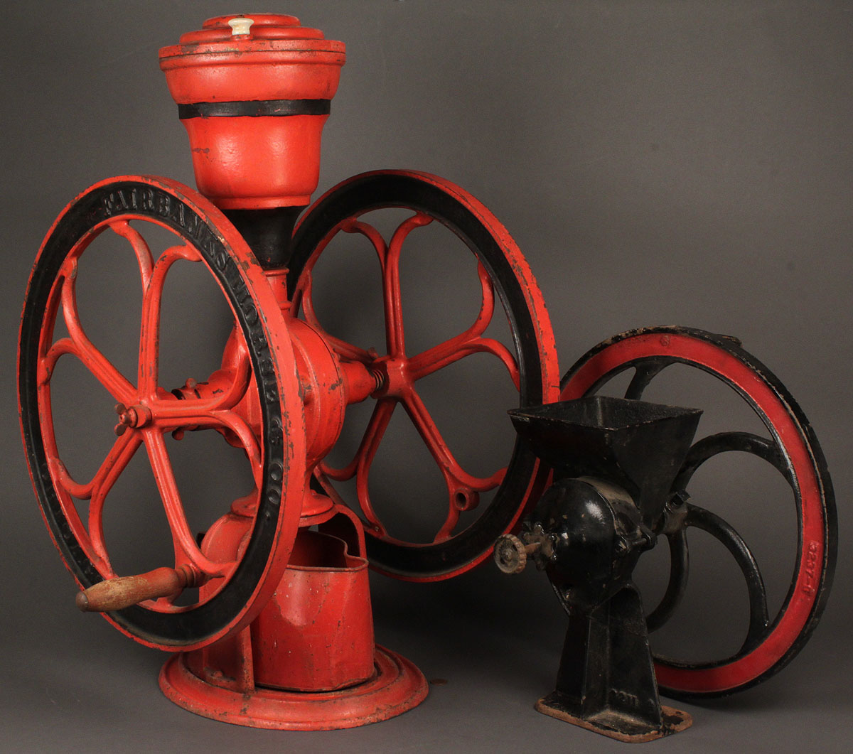 Lot 286 Lot of 2 Coffee Grinders, 1 Fairbanks Morse & Co. Case Auctions