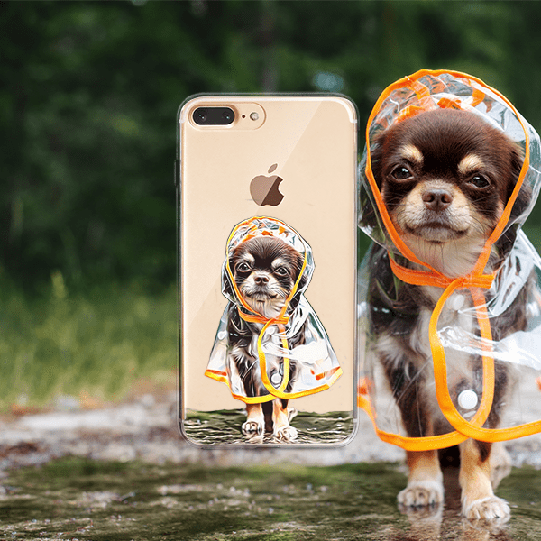 Custom Dog Illustrated Phone Case Caseface