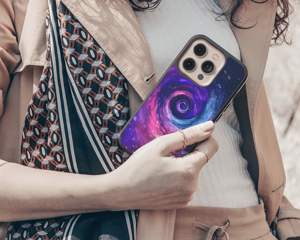 Black Hole iPhone 13 Case Space Inspired Phone Case