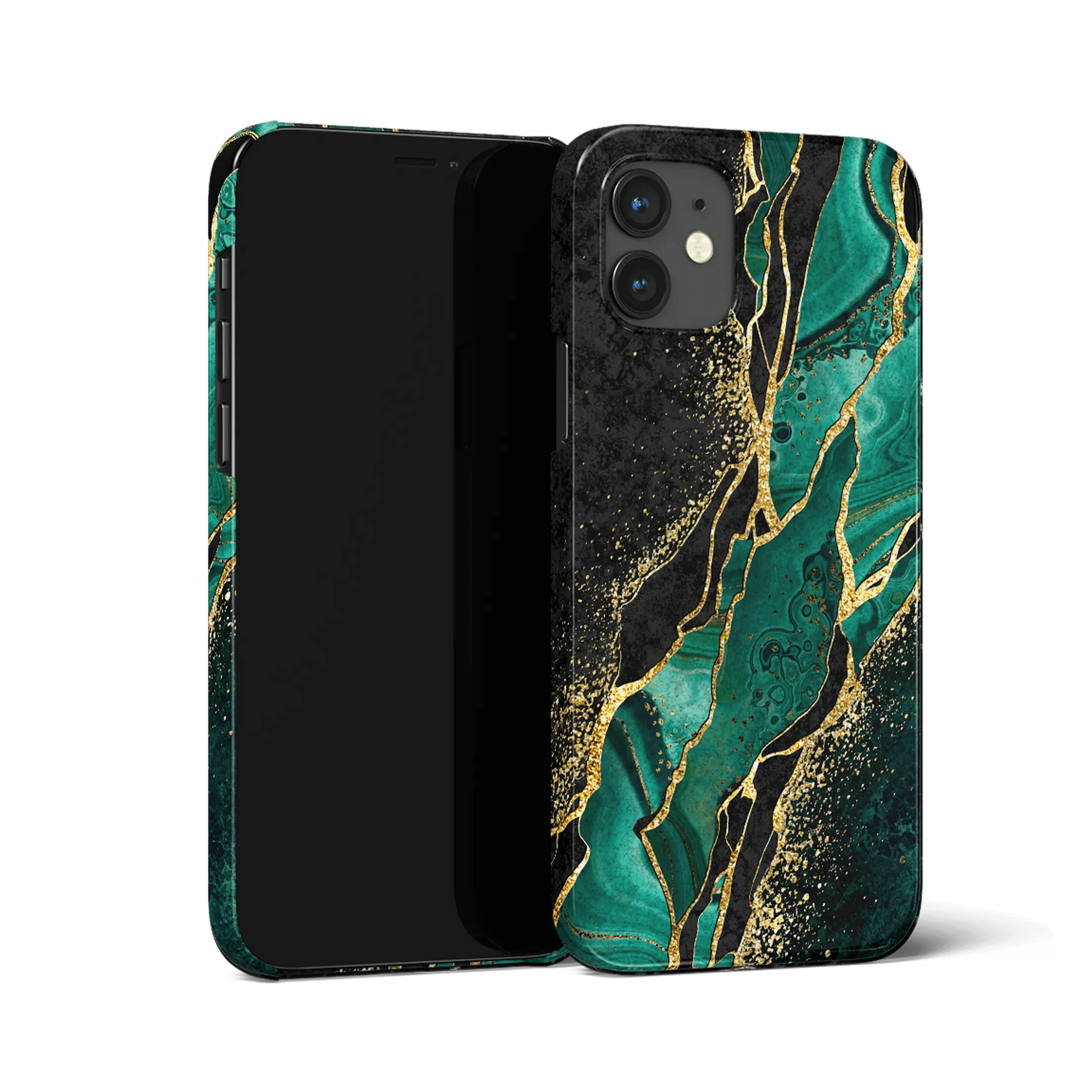 Jade River iPhone 12 Case Green Marble iPhone 12 Case