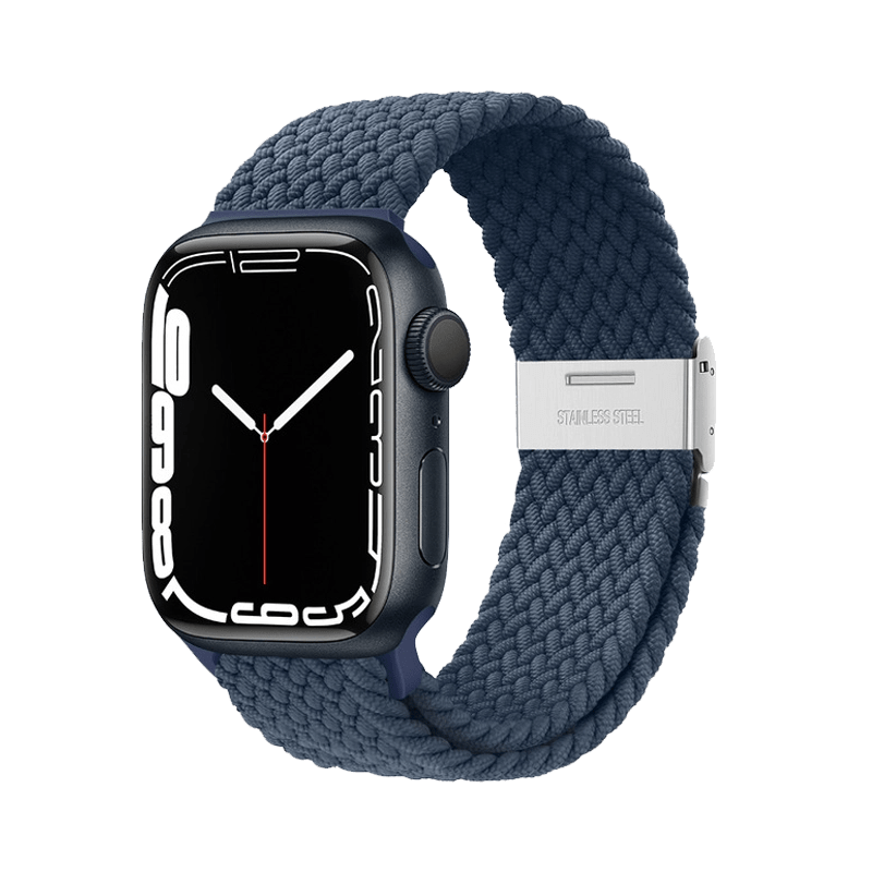 Nylon Apple Watch Strap Blue Caseface