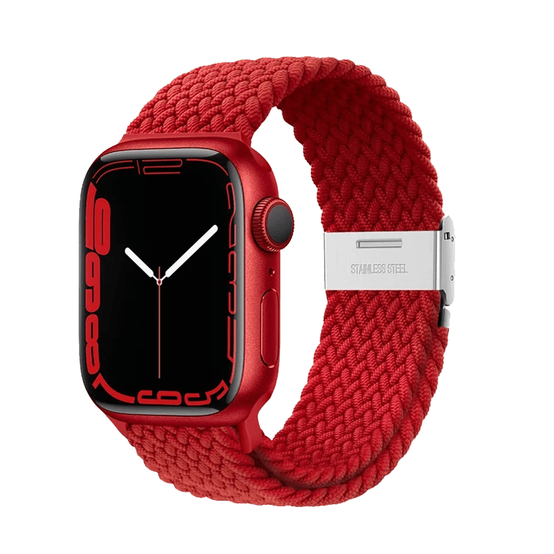 Nylon Apple Watch Strap Red Caseface