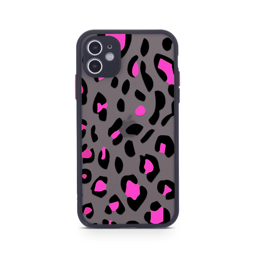 Pink Leopard Print iPhone 11 Case Custom Floral Phone Case