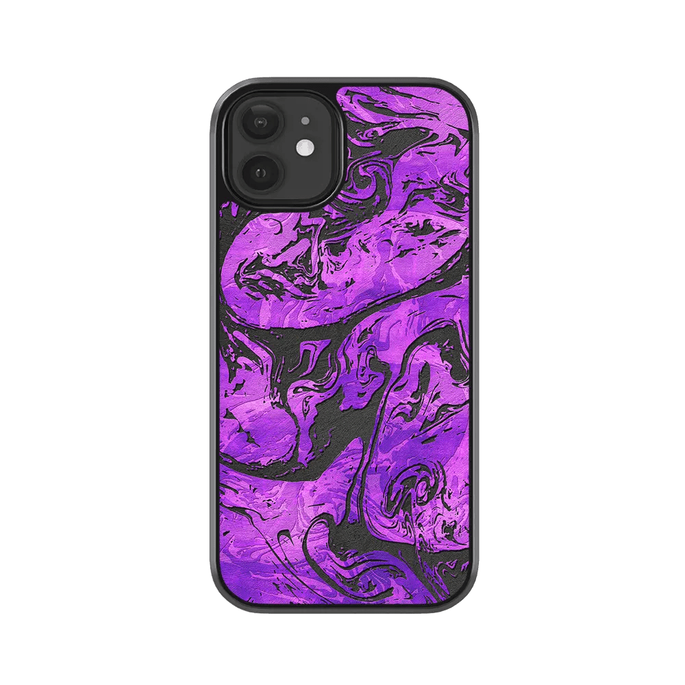 Purple Vortex iPhone 12 Case CaseFace