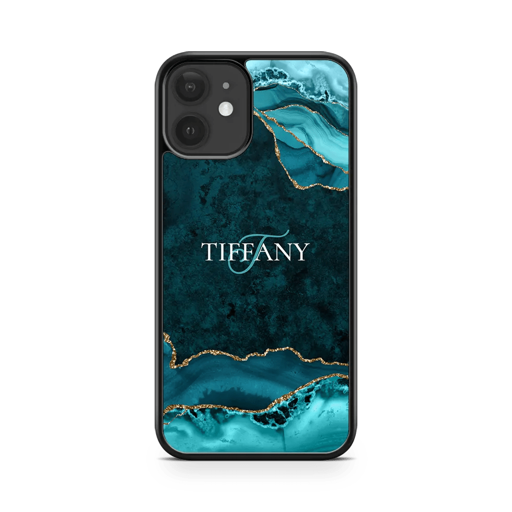 Teal Agate iPhone 11 Case CaseFace