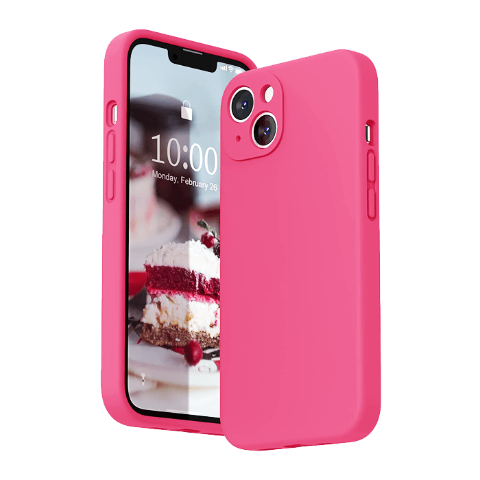 Hot Pink iPhone 13 Silicone Case Caseface