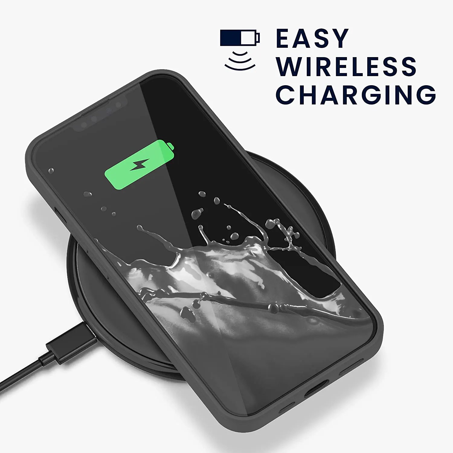 Space Grey Silicone iPhone 14 Case iPhone 14 Silicone Phone cover