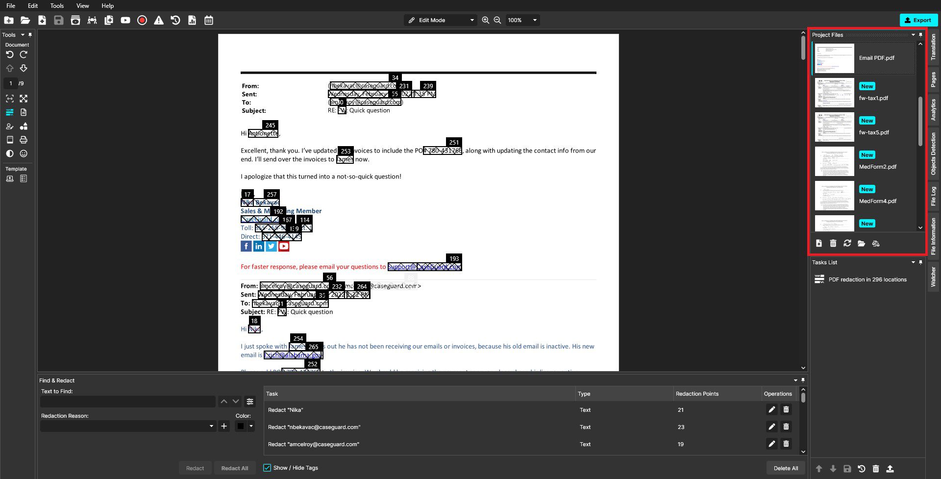 How to Redact Documents using Template Redaction in Bulk