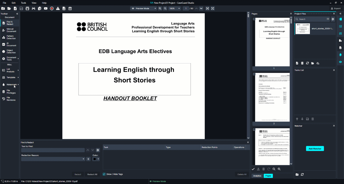 How to Bates Stamp your documents in CaseGuard