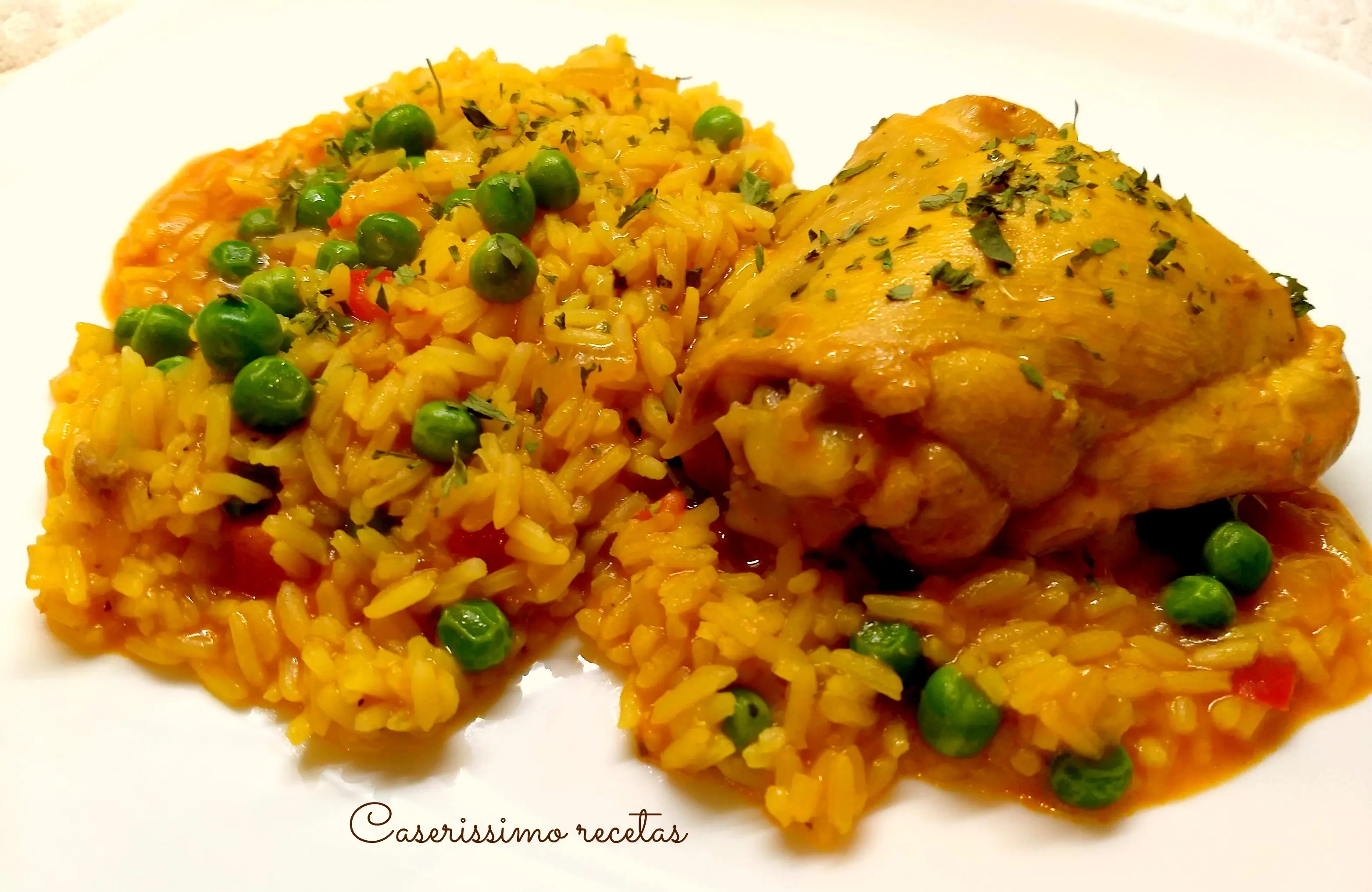 ARROZ CON POLLO AL AZAFRÁN Caserissimo Recetas Fáciles 2022