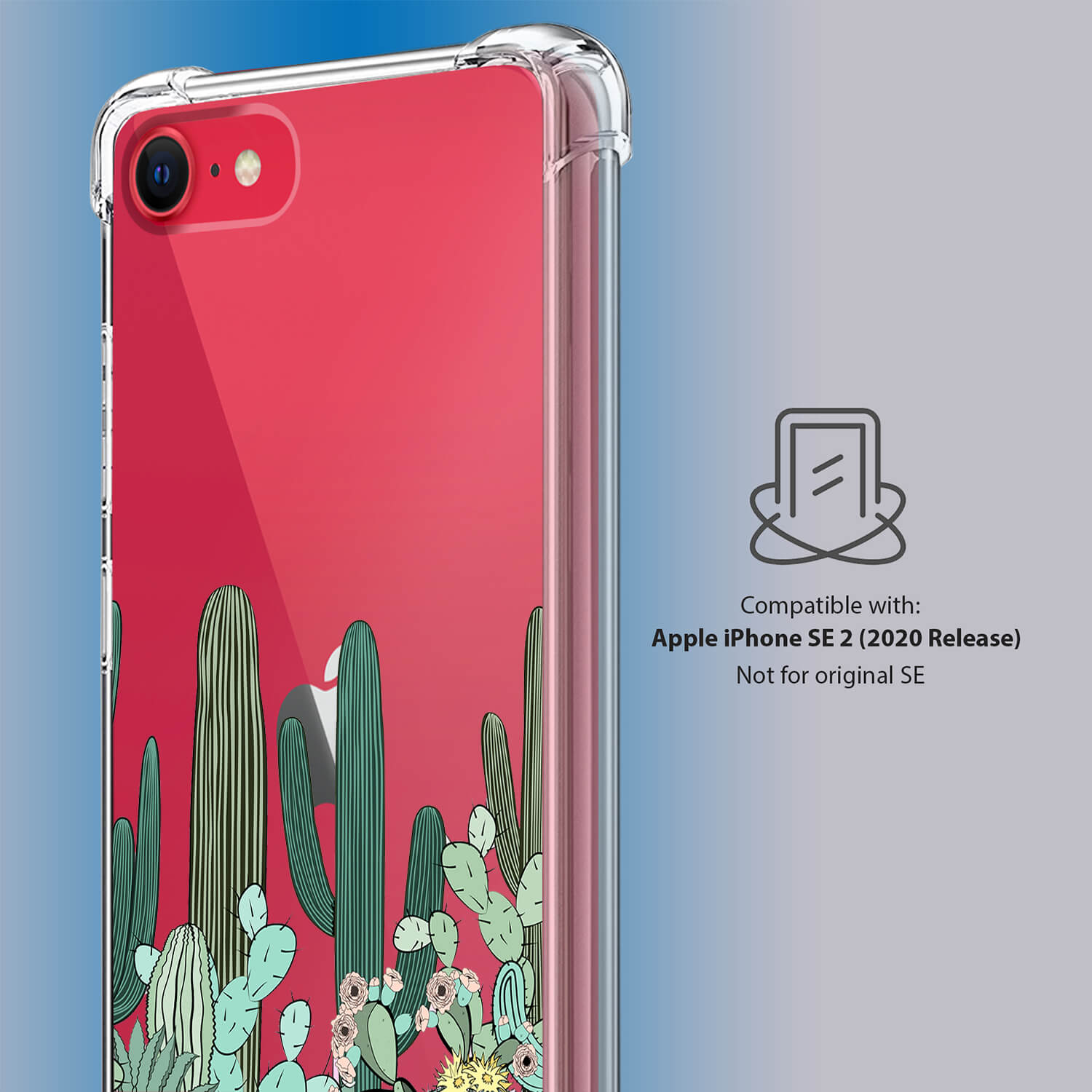 Case for [Apple iPhone SE 2020], Cool Design TPU Case, Flexible Slim
