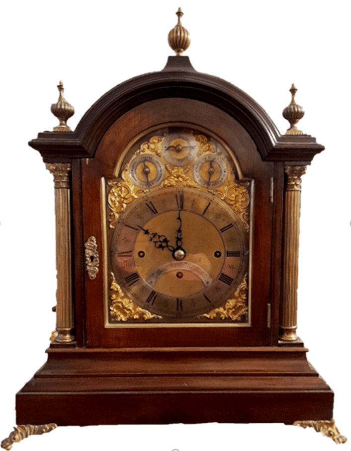 3 Train Wilson Fusee Bracket Clock, Casey Clock Restoration Casey