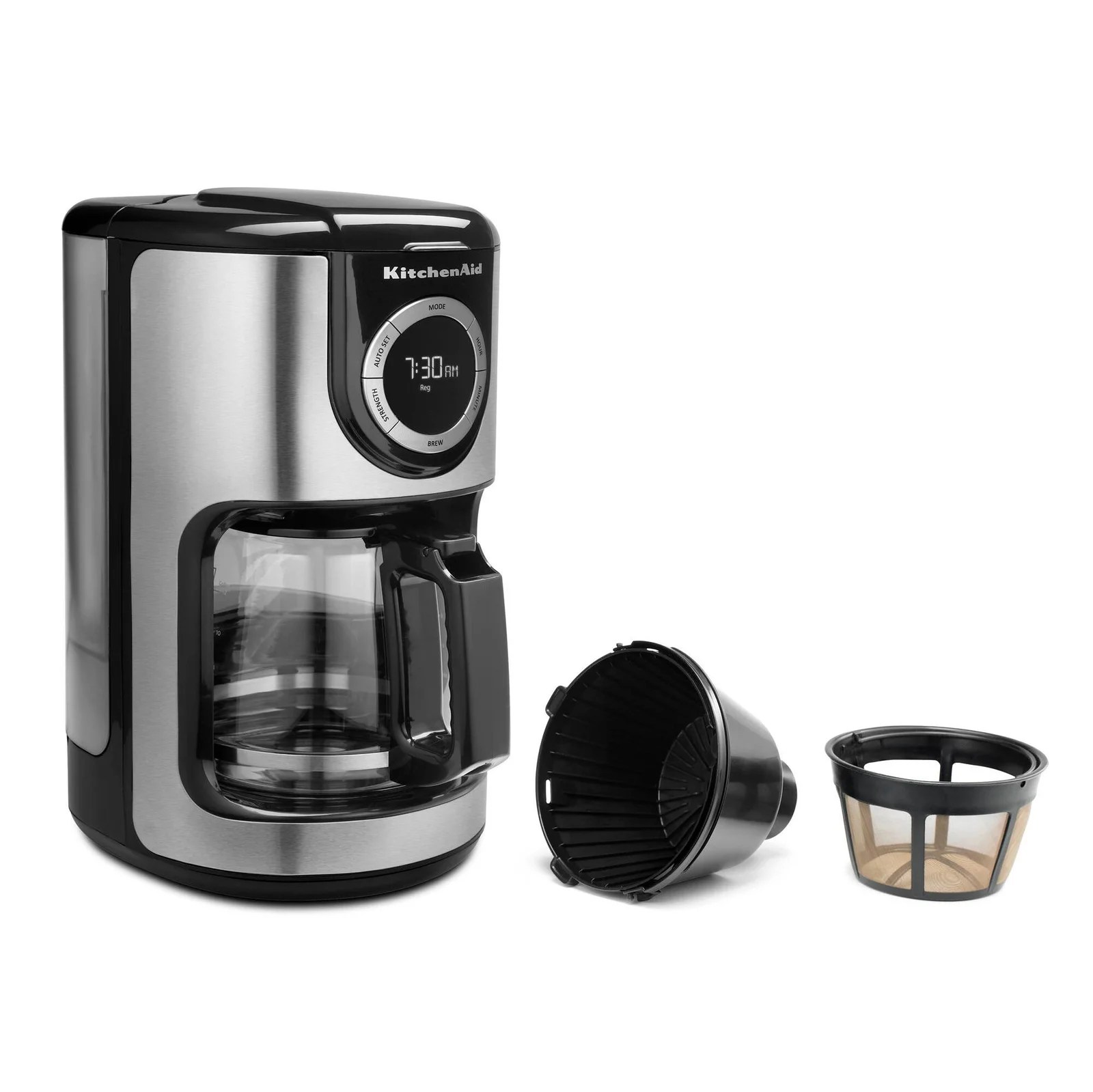 KitchenAid Cafetera con jarra de vidrio con capacidad para 12 tazas