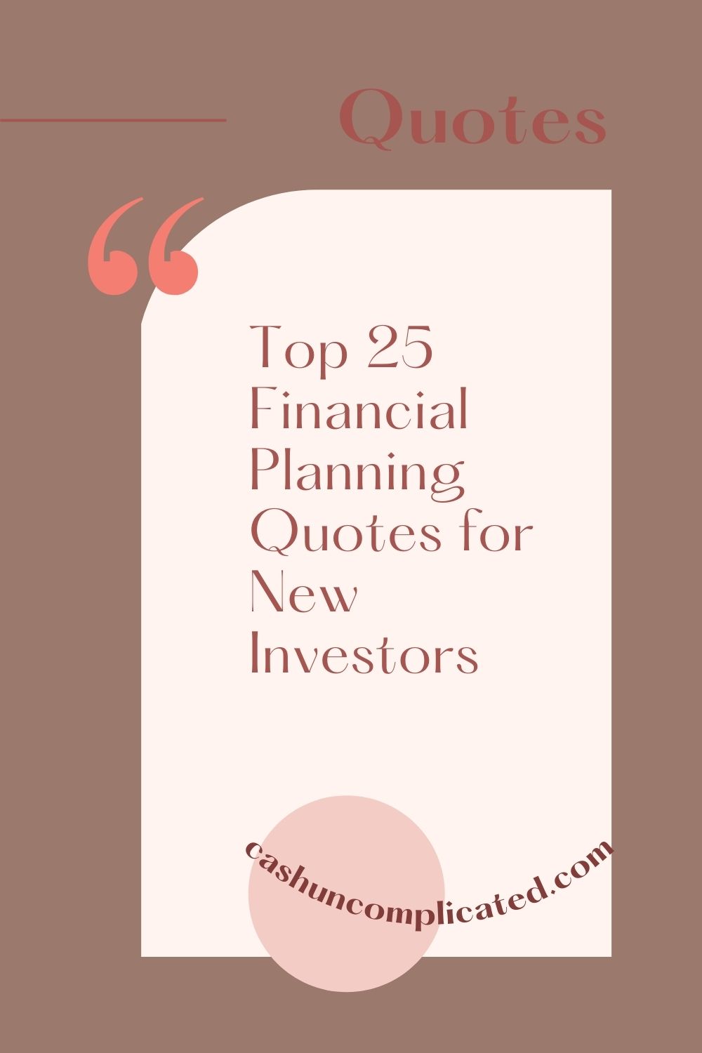 Top 25 Financial Planning Quotes for New Investors Cash
