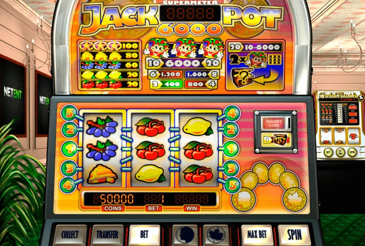Jackpot 6000 Online Slot Danmark Spil gratis NetEnt