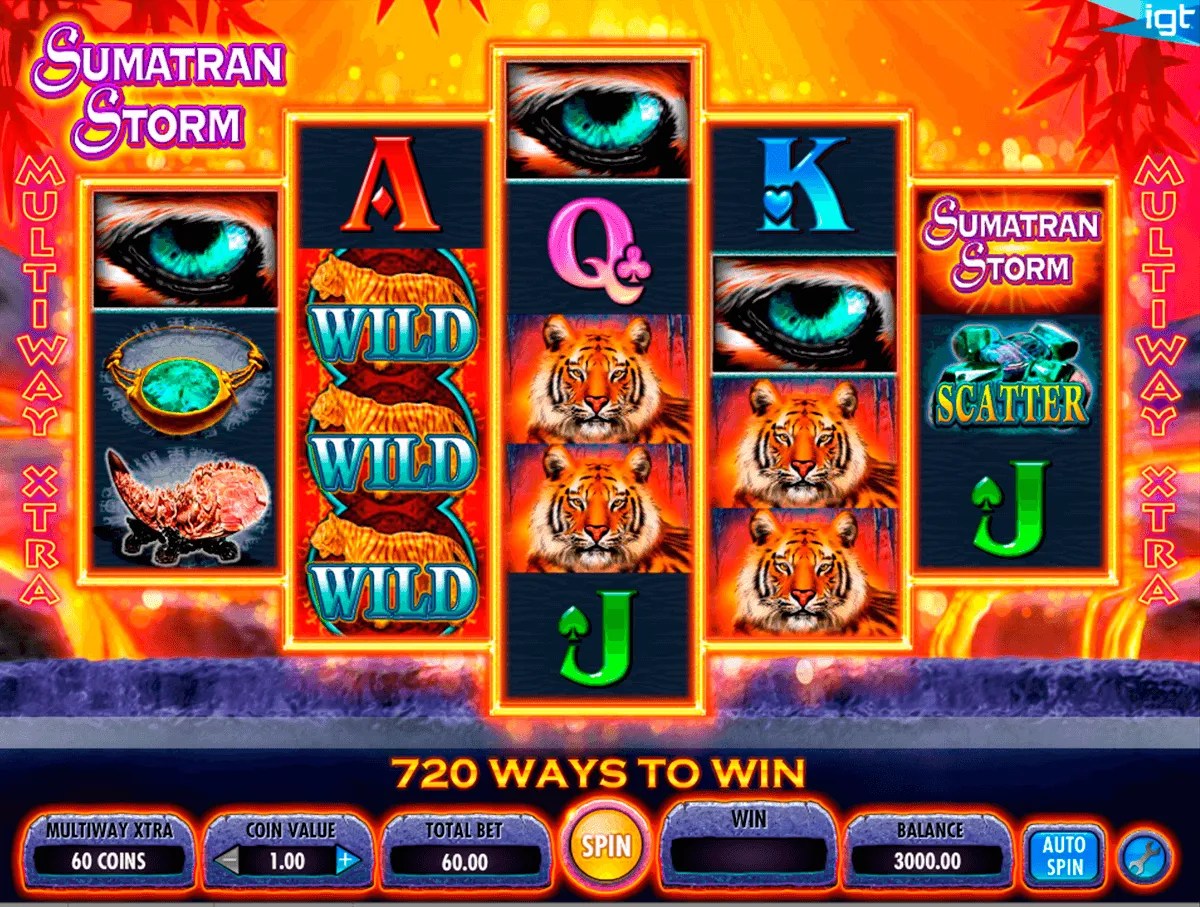 Sumatran Storm Online Slot Danmark Spil gratis IGT Slots