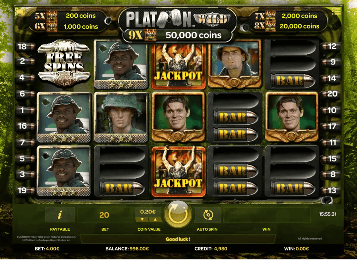 Platoon Wild Spelautomat ISoftBet Casino Slot Spela Gratis