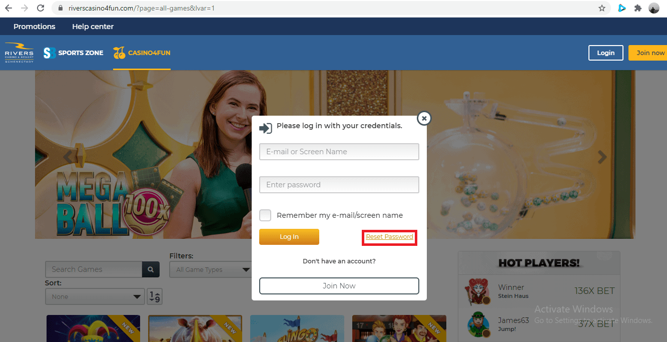 Rivers Casino Login casinologin