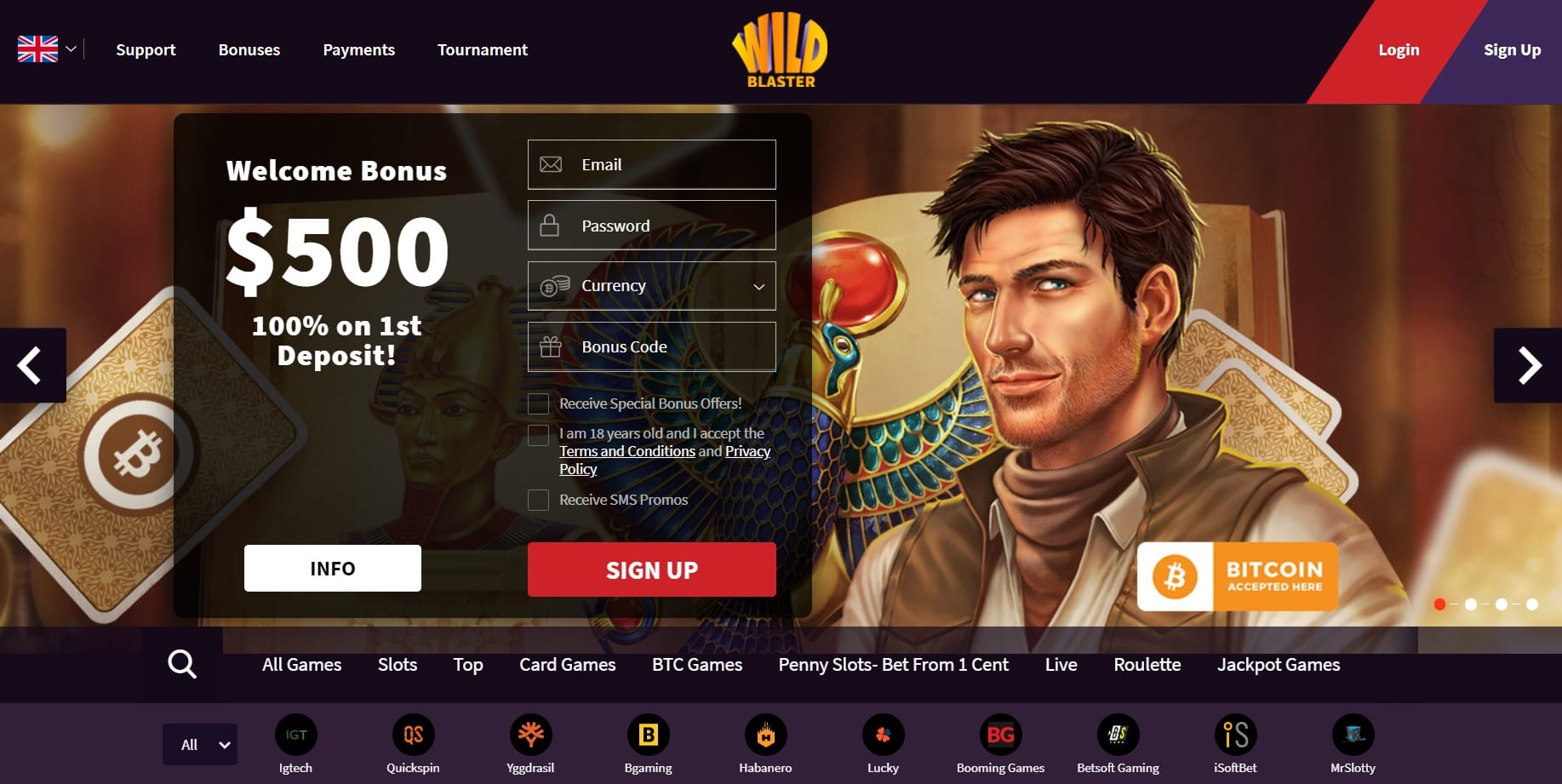 Wildblaster Online Casino Review Australia Bonus Code, Casino Games