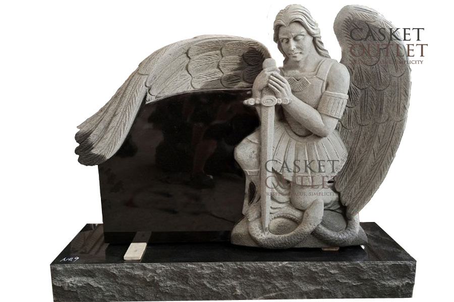 Angel Statue Memorial Headstone Statue Craftsmanship Statue in Toronto Granite Statue