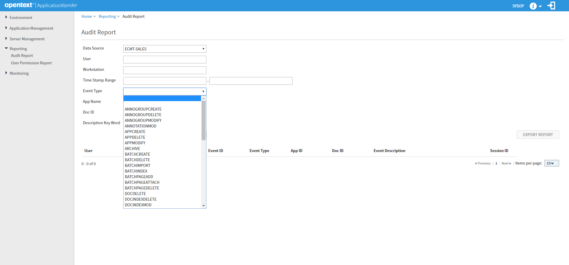 Enable ApplicationXtender Audit Trail CASO Document Management