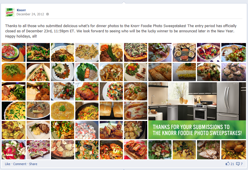 Knorr 'What's for Dinner?' Gambling Awards