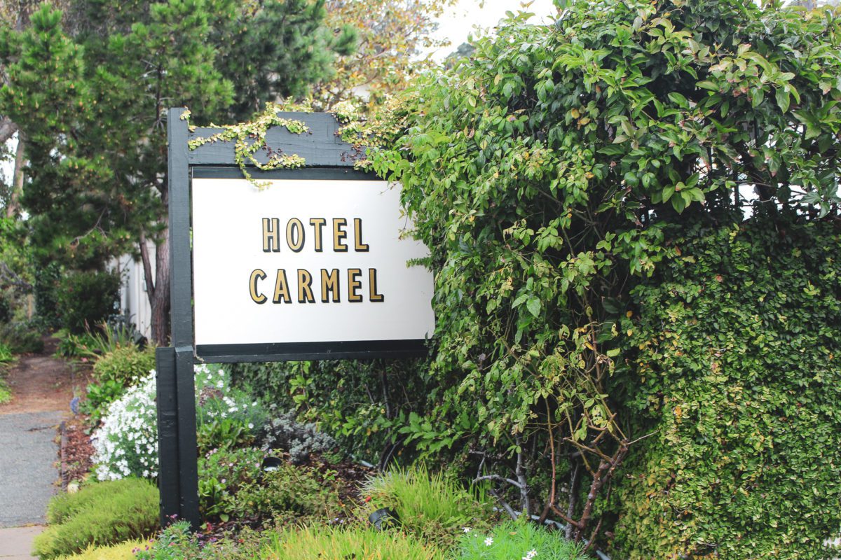 Hotel Carmel sign