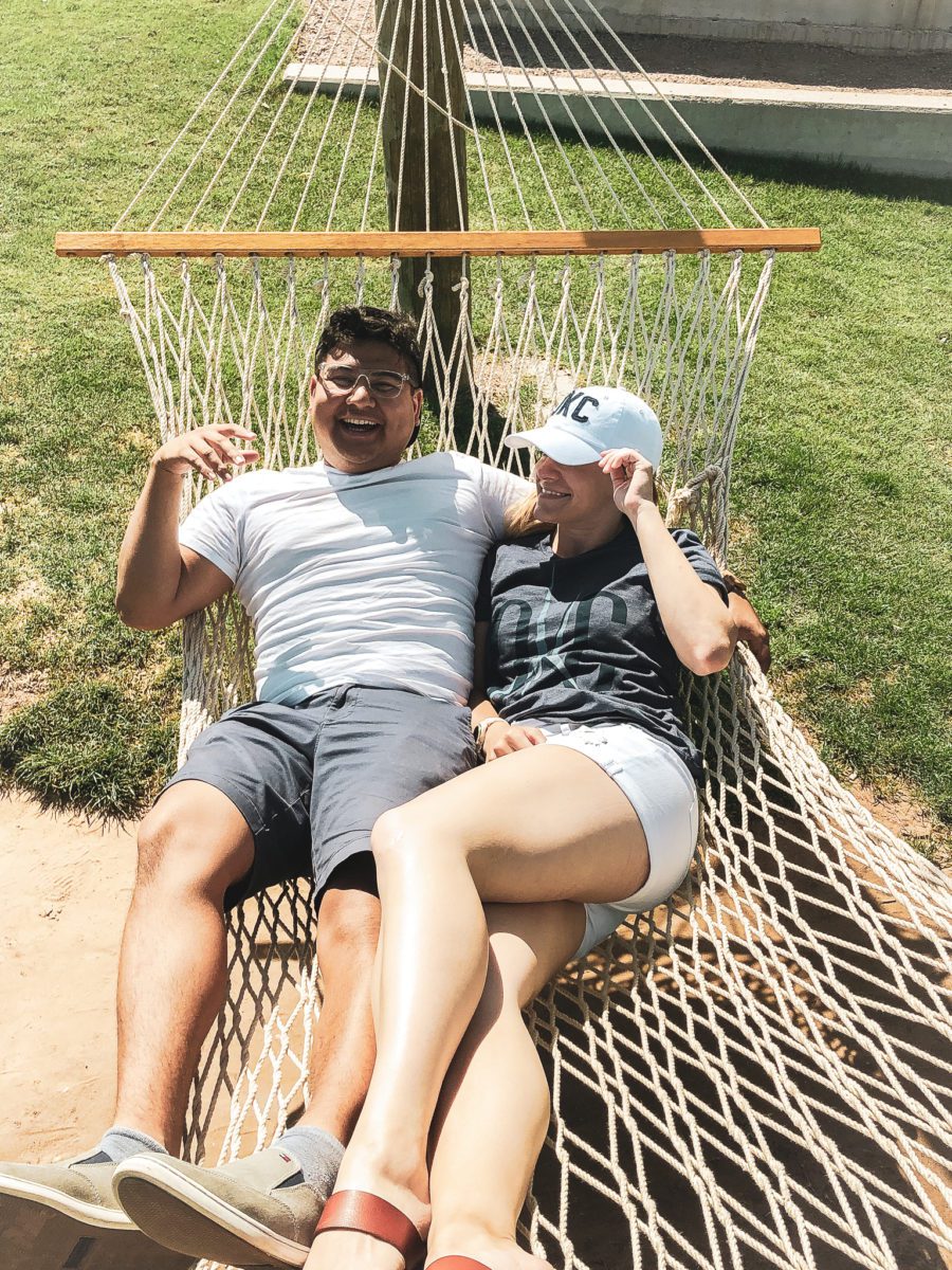 couple in hammock in okc