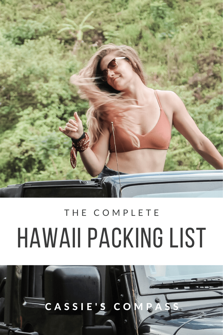 pin for big island packing list november