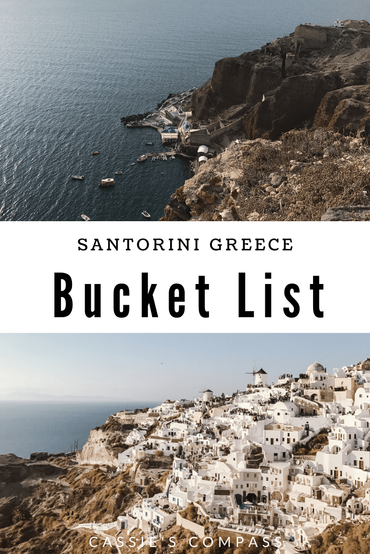 pin image of santorini Greece bucket list