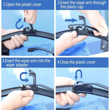 Tri-Stage Car Windshield Wiper Replacement Blades Fit For Toyota