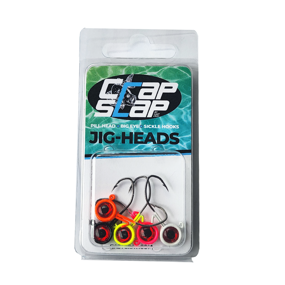 Big Eye Jig Heads 1/32 oz Assorted Cast Cray Outdoors