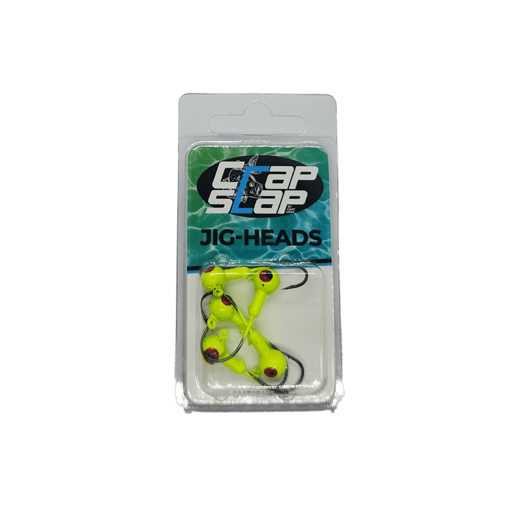 Round Jig Heads Chartreuse 1/8 oz. Cast Cray Outdoors