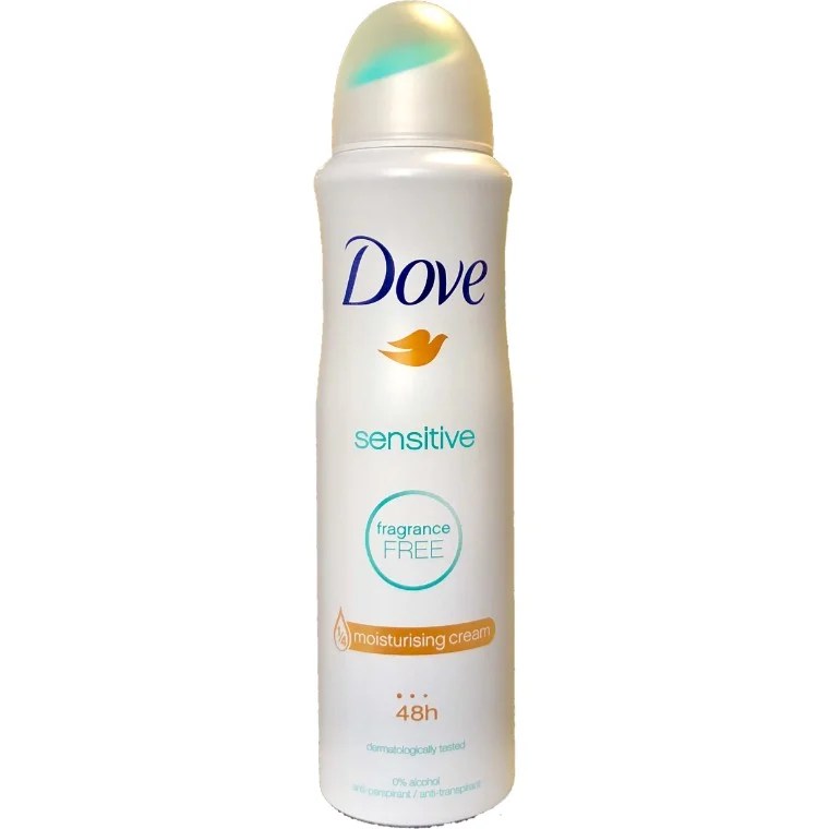 Dove Deodorant Spray Sensitive 150ml Castillo Distributors