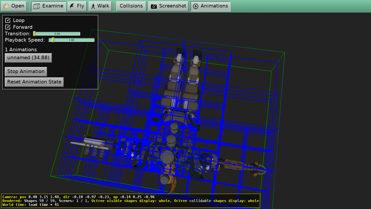 Huge optimizations of glTF animations, pool of scenes for FPS game, limited PBR specular