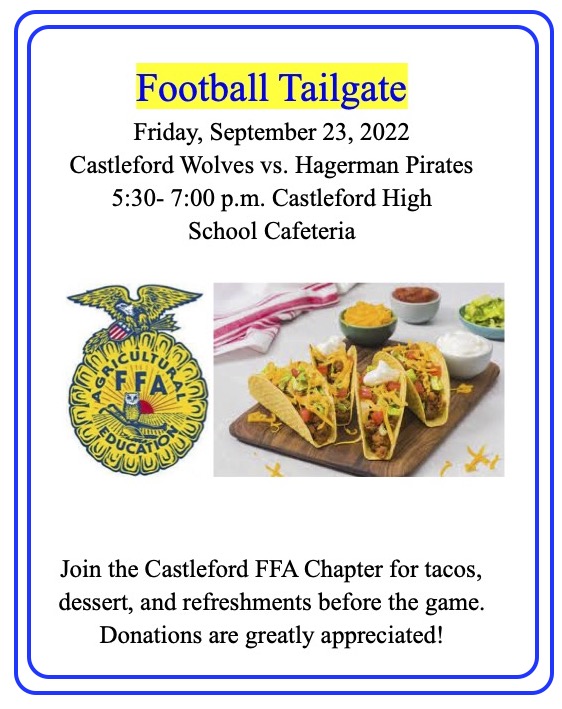 FFA Tailgate Castleford School District