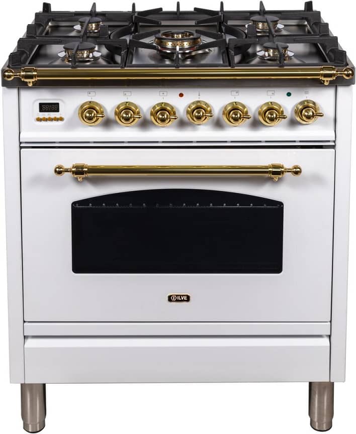 Ilve UPN76DMPN Nostalgie 30 Inch Dual Fuel Range Castle Kitchens