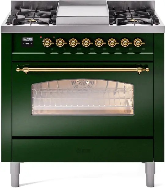 Ilve Nostalgie II 36 Inch Dual Fuel Propane Range Castle Kitchens