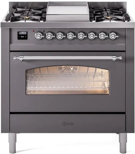 Ilve Nostalgie II 36 Inch Dual Fuel Propane Range Castle Kitchens