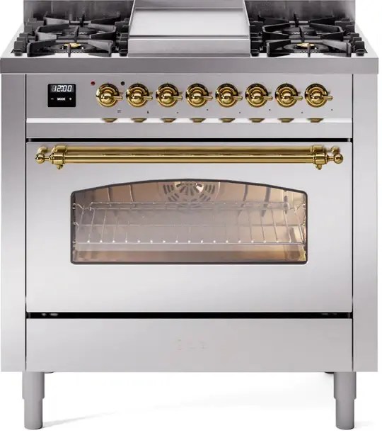 Ilve Nostalgie II 36 Inch Dual Fuel Propane Range Castle Kitchens