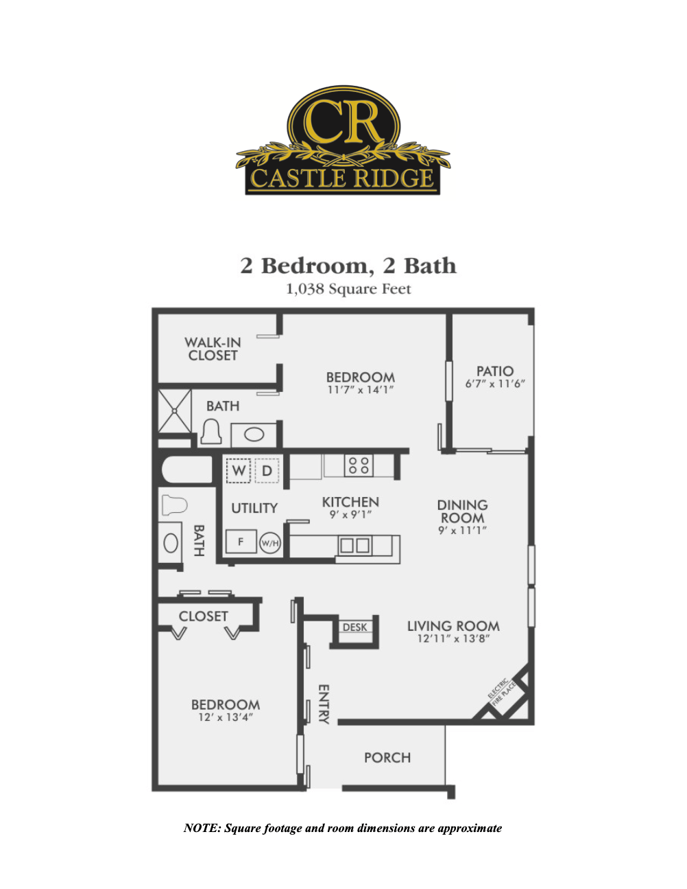 Castle Ridge Two Bedroom Apartments for Rent Castle Ridge