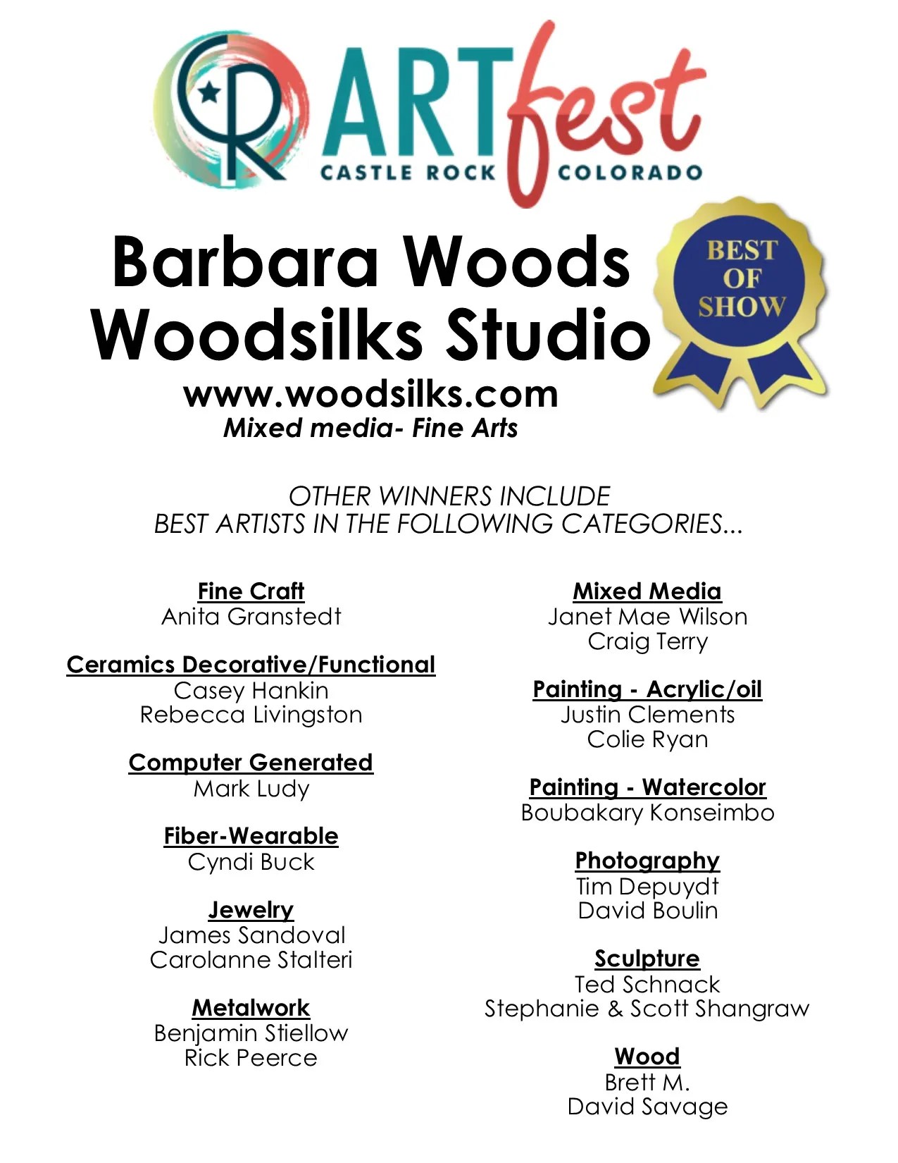 Colorado Artfest at Castle Rock Castle Rock Chamber of Commerce