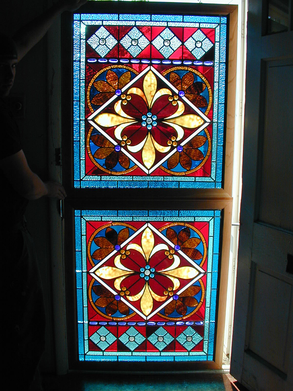 Geometric Custom Stained Glass Castle Studio Stained Glass
